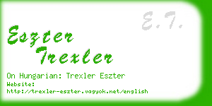 eszter trexler business card